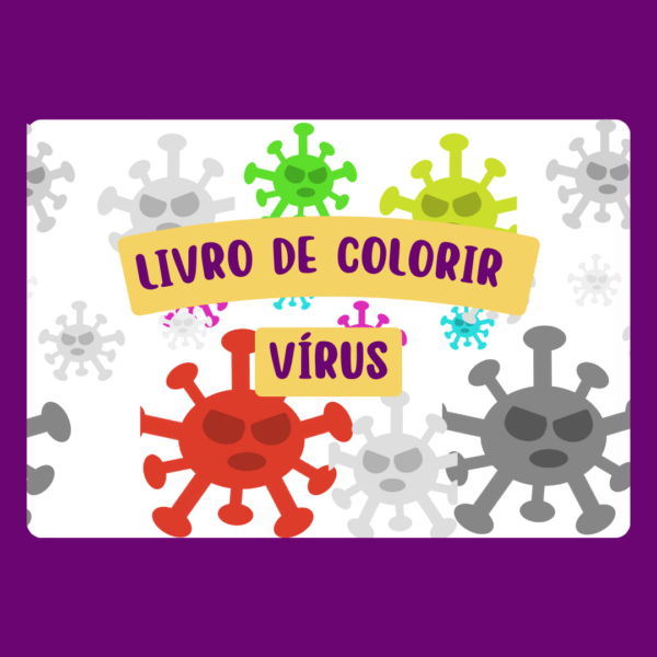 Livro de colorir- Vírus