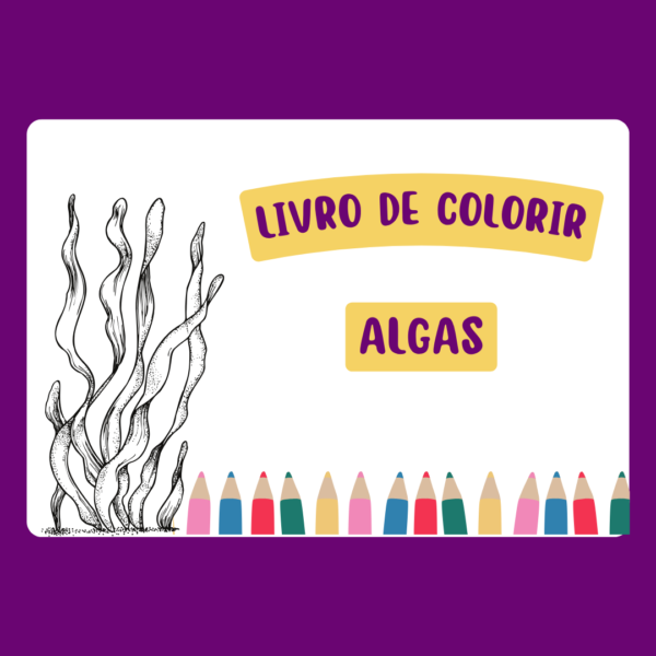 Livro de colorir- Algas