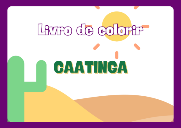 Livro de colorir-Caatinga