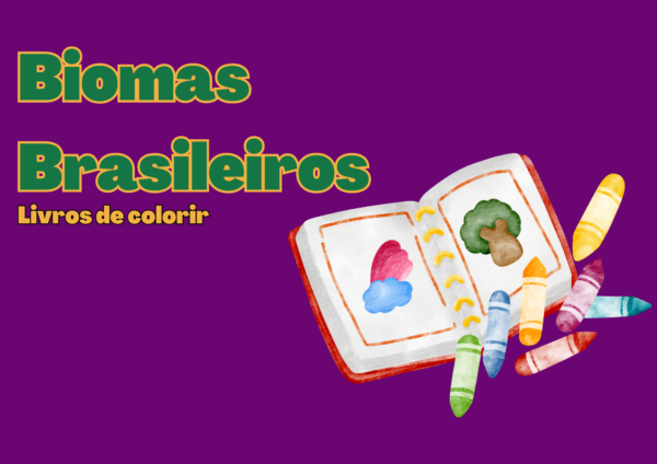 Combo- Livros de colorir biomas brasileiros