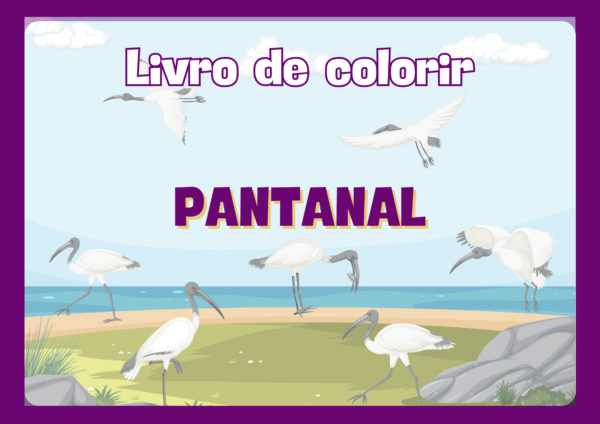 Livro de colorir- Pantanal